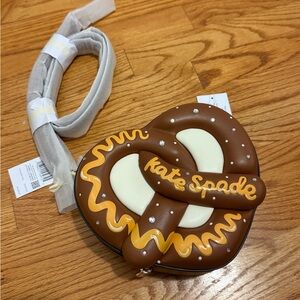 Kate Spade 3D Pretzel Bag in Brown and Cream